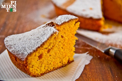 Cuña de bizcocho de calabaza