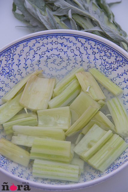 Cardos en salsa blanca-4